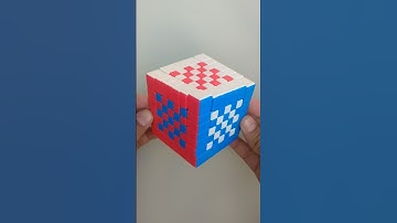 Checkered Zig Zag Pattern on 7x7 Rubik