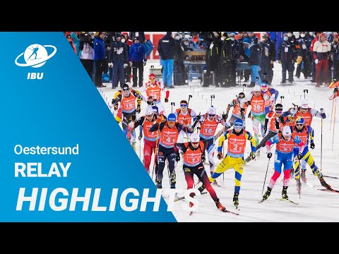 World Cup 21/22 Oestersund: Men Relay Highlights