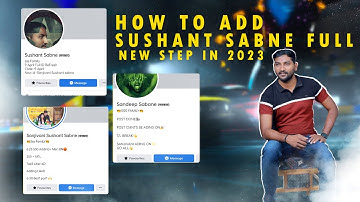 How To Add Sushant Sabne Full SteP IN 2023