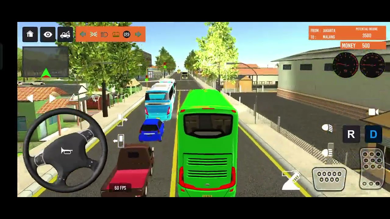 Euro Bus Driving Game PublicTransportation 2024 Indonesia BusSimulator Android Gameplay #86.