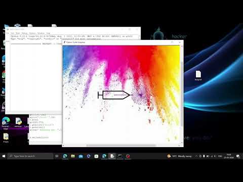 Happy Holi program | Easy python program | turtle