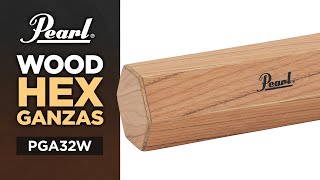 Pearl Wood Hex Ganzas