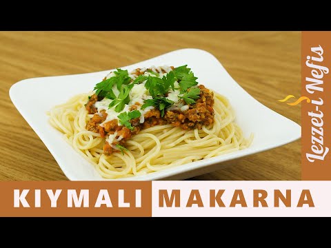 Kıymalı Makarna Nasıl Yapılır? Şef Oktay Usta'nın Bolonez Soslu Spagetti Tarifi