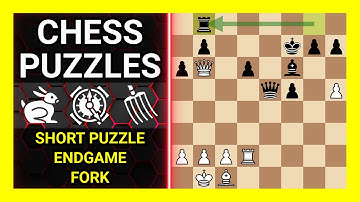 Chess Puzzles to Practice. Themes: Short puzzle, Endgame, Fork. Learn Chess