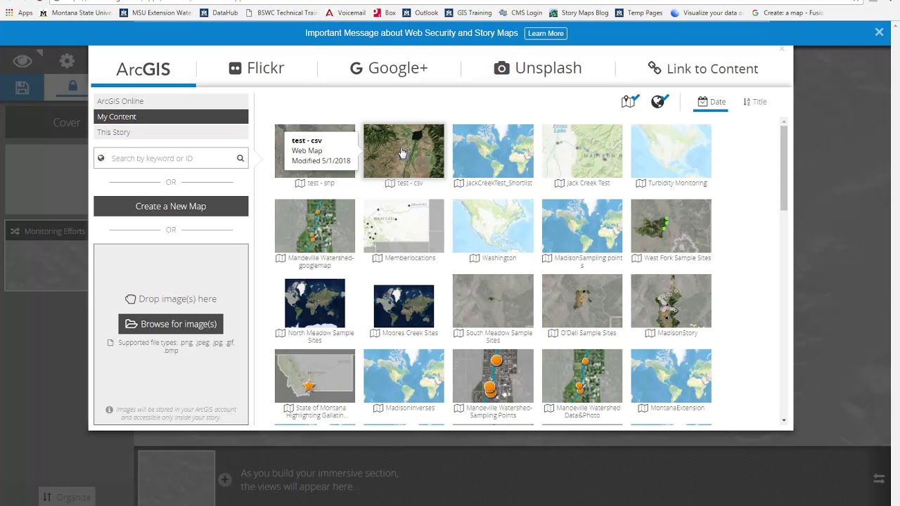 How to add an immersive section to a Cascade Story Map - YouTube