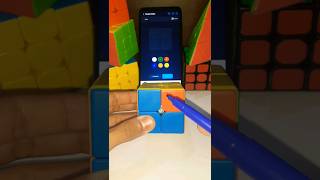 last step to solve 2by2 rubik's cube by cube solver app 😱 #rubikscubesolve #shorts screenshot 5