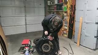 How to seat the bead on a troublesome motorcycle tire