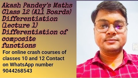 |Class 12|#Calculus#differentiation#(lecture1)|Differentiation of composite functions|#Chain rule#