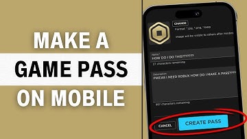 How To Make A Gamepass In Roblox Mobile (Updated) - Full Guide