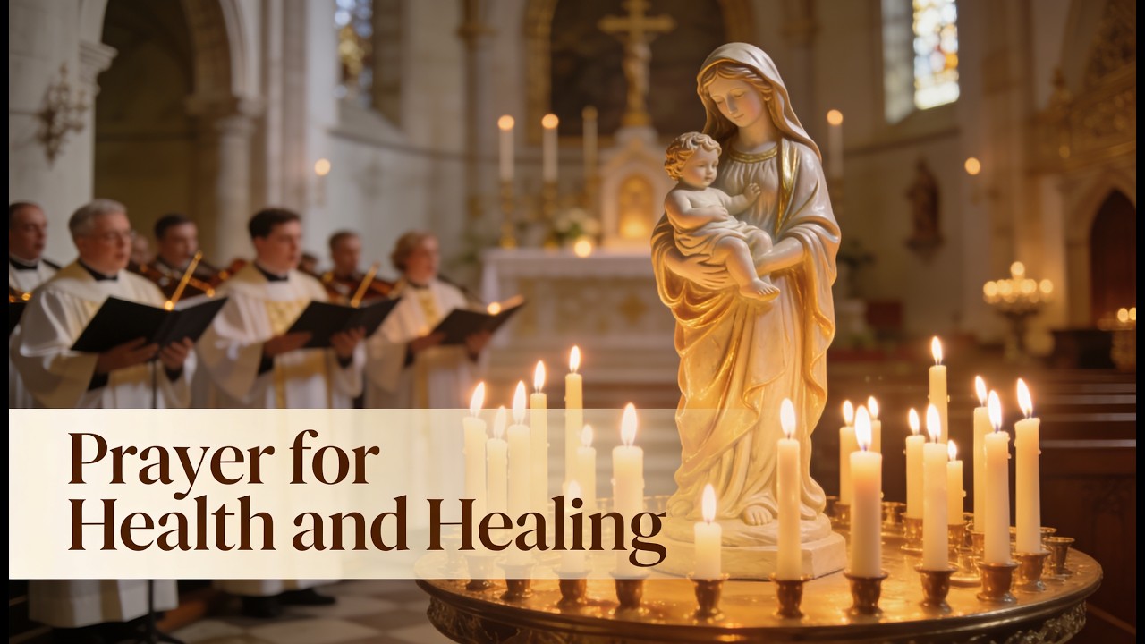 Prayer for Health Before the Mother of God 🕯️🤍 | Catholic Church Choir & Candlelight