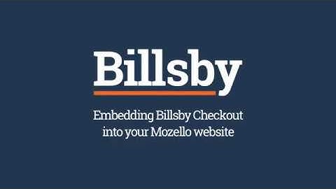 Embedding Billsby Checkout into your Mozello website