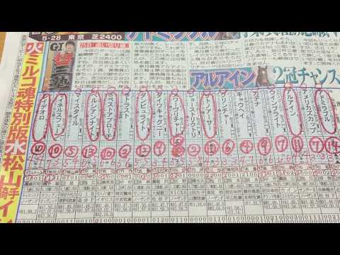 ２０１７年のダービーの１週前予想！！とオークスの実際購入した馬券の紹介です！！