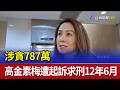 涉貪787萬 高金素梅遭起訴求刑12年6月