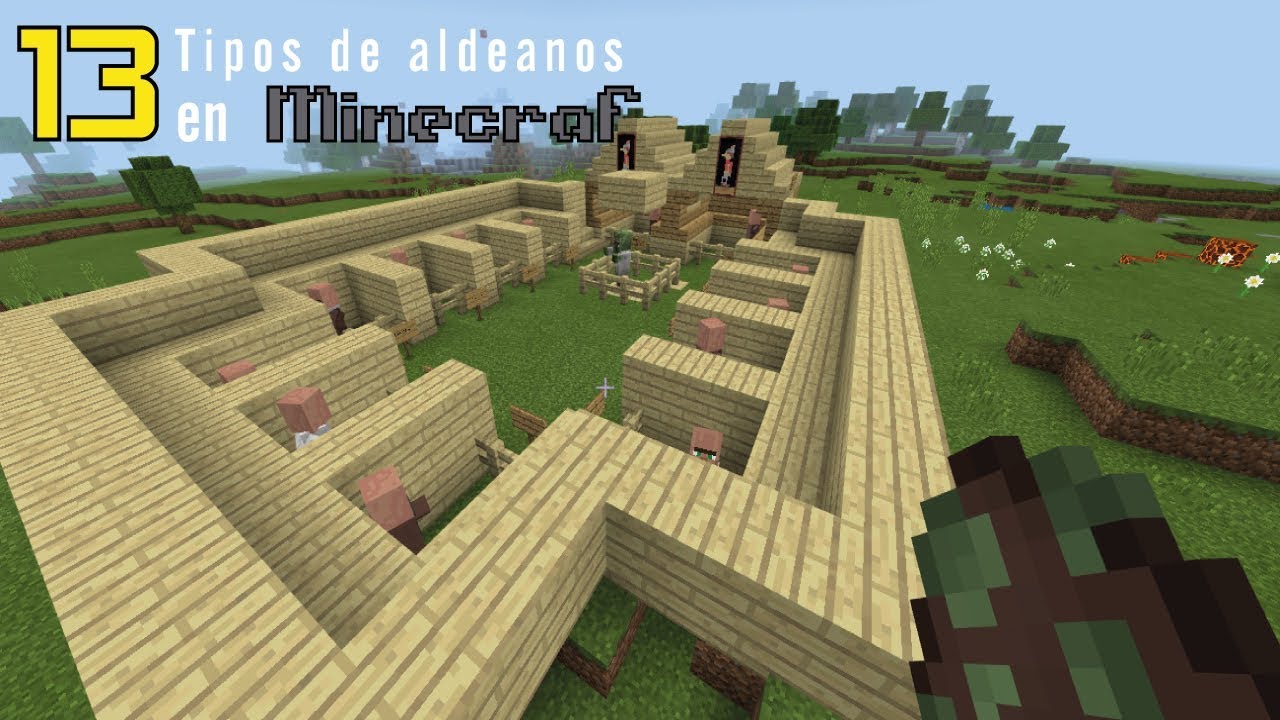 13 aldeanos que hay en minecraft + 1 adicional - YouTube