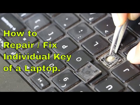 How to repair individual key of a laptop keyboard  How to Fix laptop individual Key.