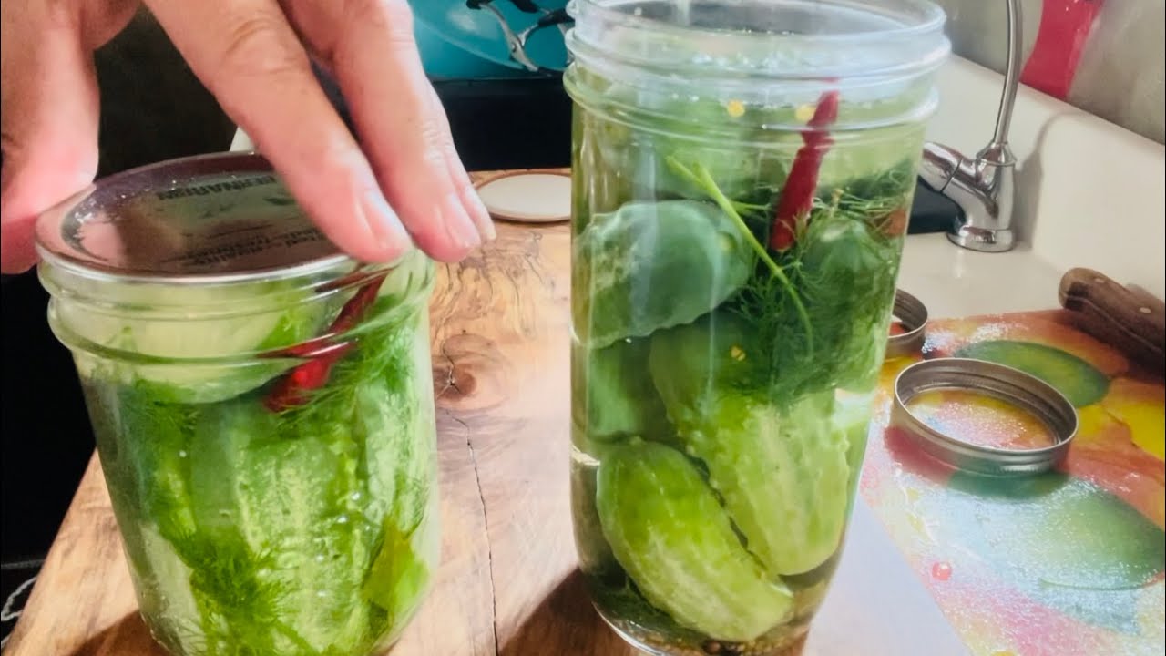 No Water Bath Needed | Canning Pickles 🥒 #crispy #soeasy - YouTube