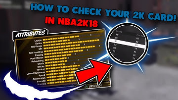 HOW TO CHECK YOUR STATS AND 2K CARD IN NBA2K18!