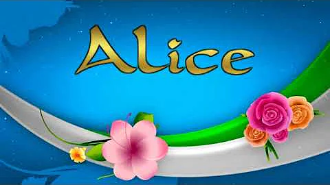 Qual é o significado do nome de Alice?