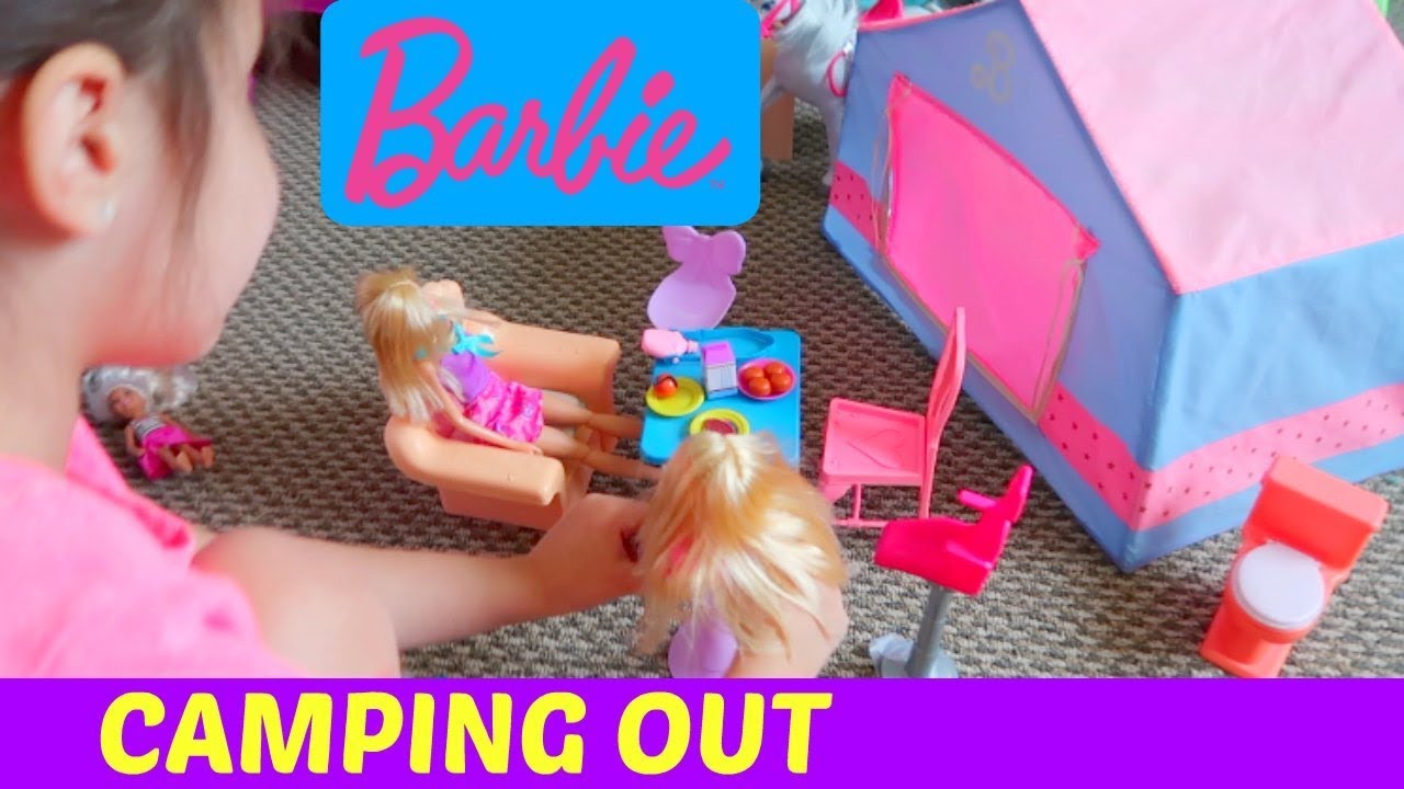 Barbie Goes Camping | ThePlusSideOfThings - YouTube