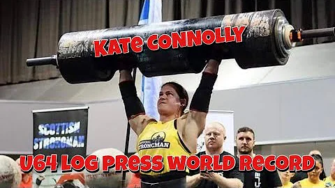 New U64 Log Press WORLD RECORD | 101KG/222LBS By S...
