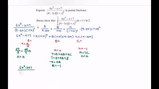PYT2 Technique of Integration - Partial Fraction 17/18 (31) SM025