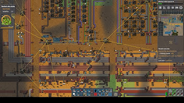Factorio Robot Paving Madness