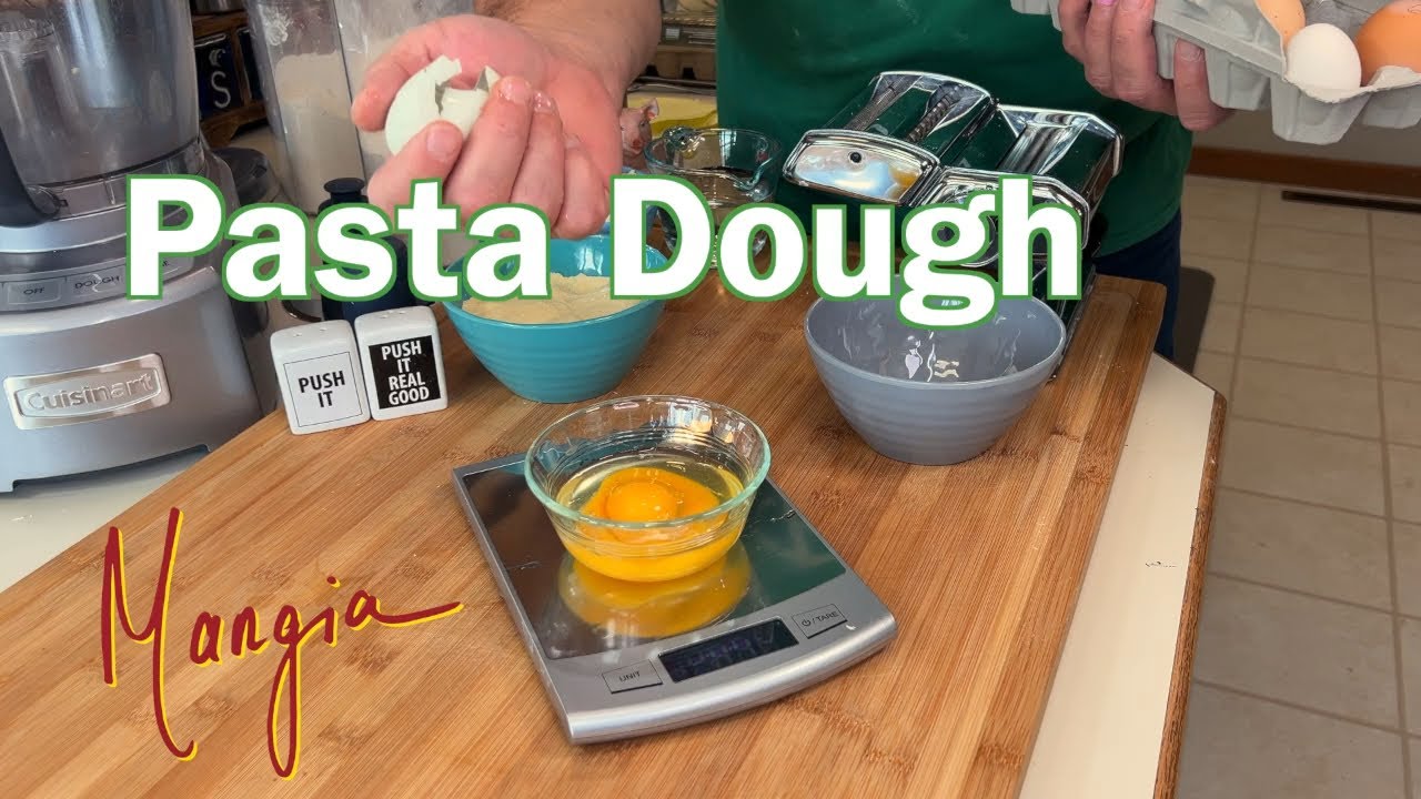 1.64:1 Flour To Egg Ratio & Eggless Semolina Pasta, No Machine Required Food Processor Pasta