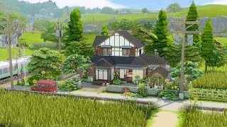 Japanese Countryside Home | The Sims 4 | Speed Build with Ambient Sound | No CC