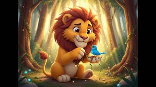 Leo the Kind Lion 🦁🐦 Moral: True strength comes from kindness