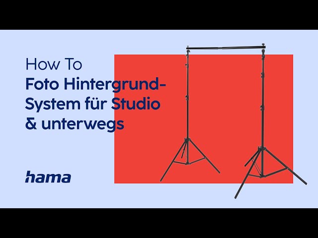 Hama Foto-Hintergrundsystem - YouTube | Fotostudio-Hintergründe