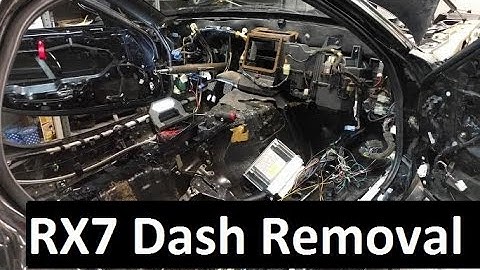 RX7 Dash Removal! - Wide Body V8 FD RX7 Build Video Series 8