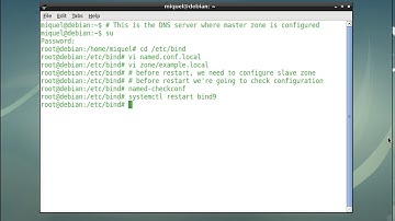 How to create a slave zone in Linux