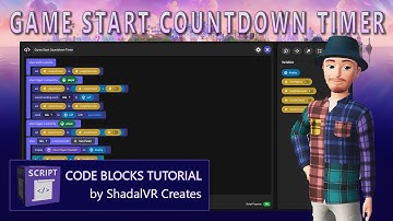 Code Blocks Scripting Tutorial | Game Start Countdown Timer in Meta Horizon Worlds