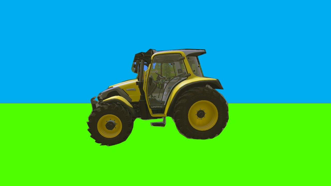 Desenho de trator Trator amarelo YELLOW TRACTOR 