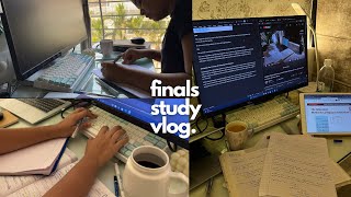 STUDY VLOG | cramming for engineering finals | Productive days☕️📈