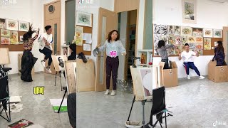 Funny video - Student And Teacher In A Art Classes | Douyin | Tiktok China #1