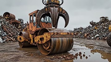 Magnet Arm in Action – Raw Scrap Yard Power (No Edits, Real Sound)