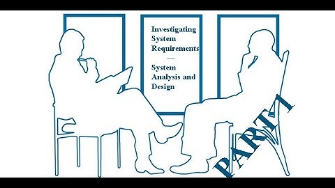 System Analysis and Design - Investigating System Requirements Part 1