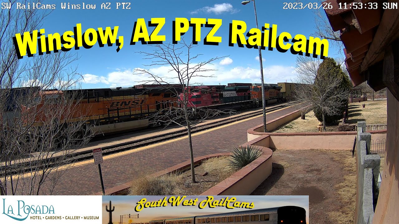 Winslow, AZ | BNSF Seligman Sub, MP 285.4 - PTZ | SouthWest RailCams LIVE