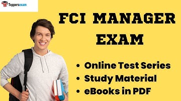 FCI MANAGER Preparation Exam | Online Free Mock Test Series Free | Solved Paper | Printed Material