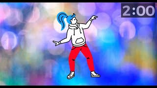 2-Minute Animated Dance Party Countdown Timer | Fun & Groovy Moves! 💃🎉