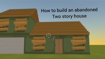 How To make an abandoned two story house in simple sandbox