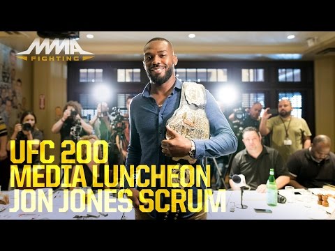 UFC 200: Jon Jones Media Lunch Scrum