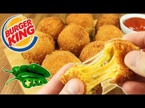 Chili CHEESE Bites estilo BURGER KING !!! (Bolitas de QUESO con Jalapeños CASERAS)