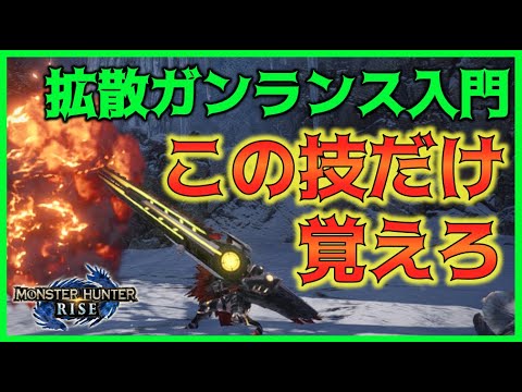 【MHRise】ガンス愛好家によるガンランス操作・立ち回りシンプル解説  〜チクボンを極めよう〜【初心者向け入門講座】【拡散型ガンランス】【モンハンライズ】