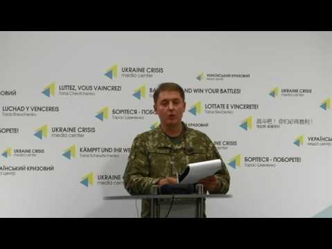 Полковник Олександр Мотузяник, речник Міністерства оборони України з питань АТО. УКМЦ, 21.09