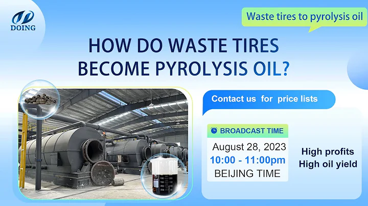 How does pyrolysis plant convert waste tires into pyrolysis fuel oil(TDF)? #recycle #tires