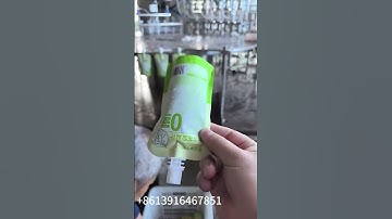 Rotary 8 nozzle spout pouch laundry liquid, energy drinks, juice filling capping machine