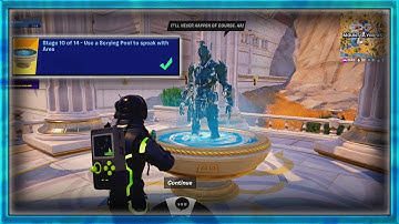 Stage 10 of 14 Use a Scrying Pool to speak with Ares - Fortnite