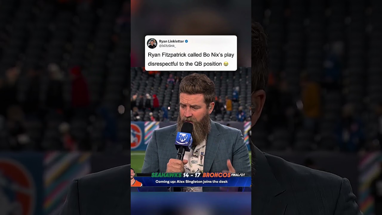 Ryan Fitzpatrick laid into Bo Nix after the Thursday night football performance #nfl #football
